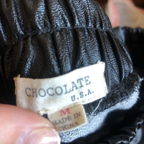 Leather joggers - Picture 4 of 4